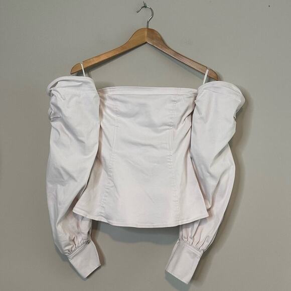 GUC | ADEAM | Off-Shoulder Bustier Top | Pale Pink | Size 2 - Picture 2 of 16